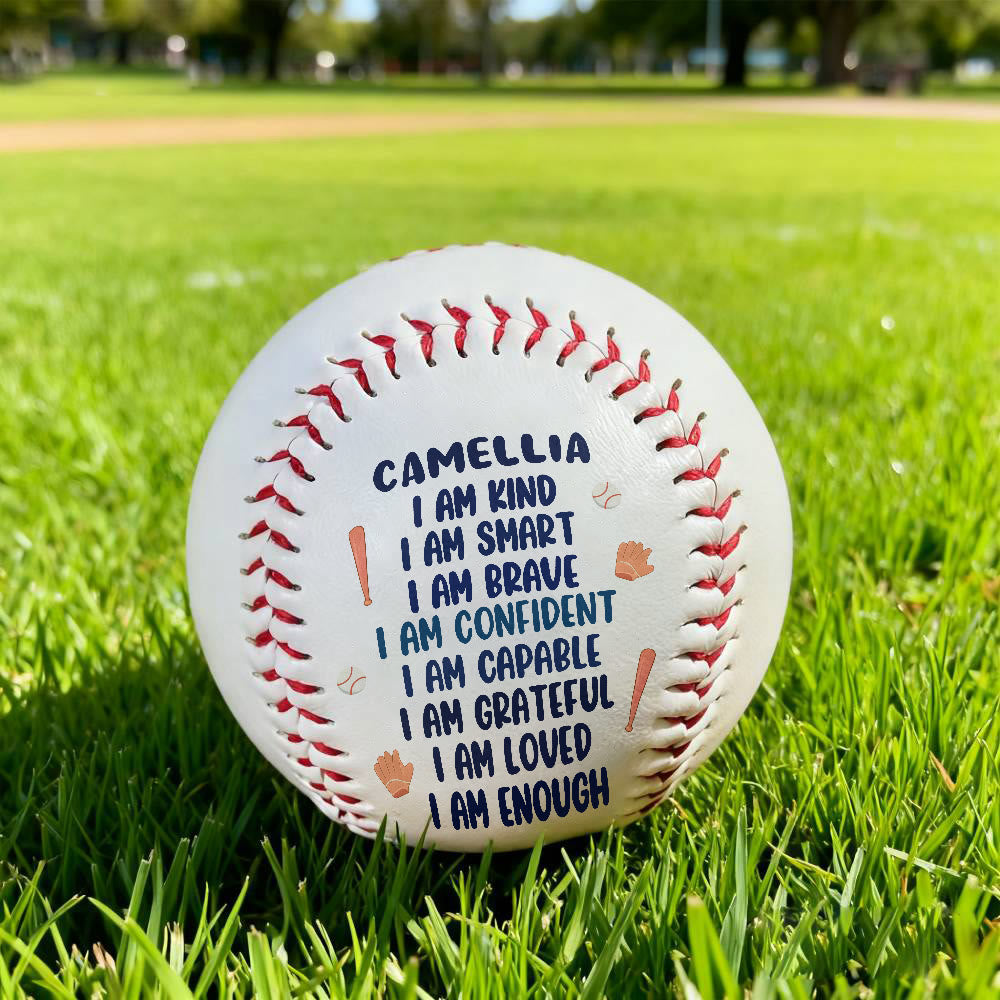 Christianartworkshop Divine Worth Baseball: Custom Name & I Am Affirmations for God-Given Identity - image 5