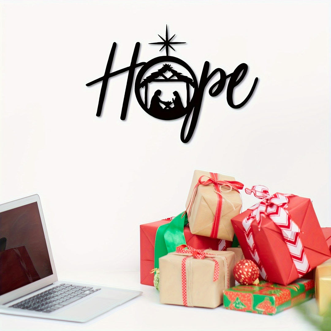 Christianartworkshop Holy Night Nativity Metal Wall Decor: Joy and Hope in His Light - image 9