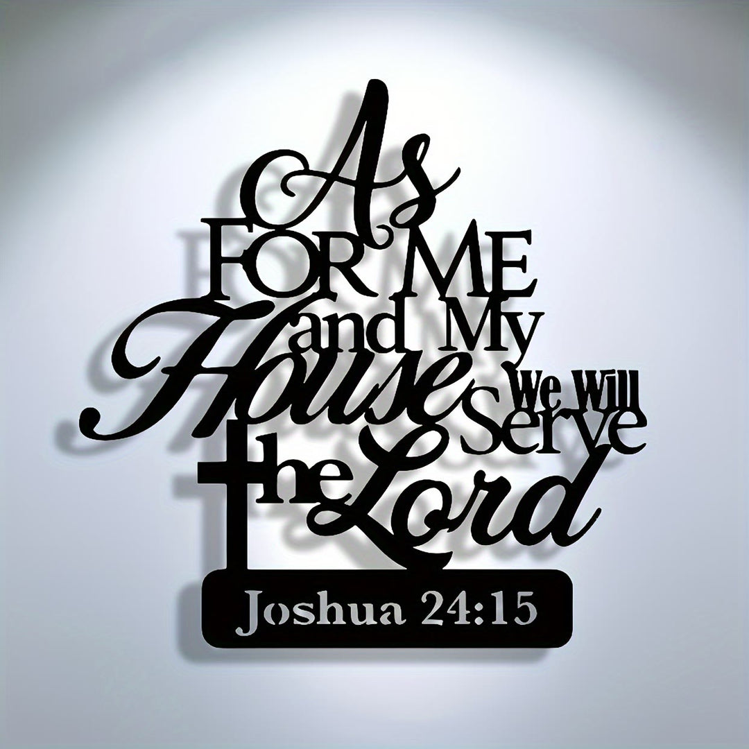 Christianartworkshop Joshua 24:15 Bible Verse Metal Wall Decor: As for Me and My House - image 15