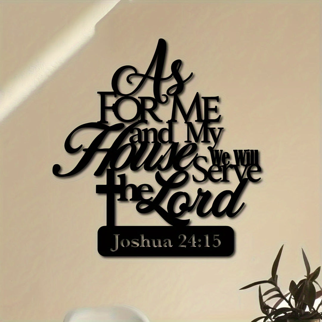 Christianartworkshop Joshua 24:15 Bible Verse Metal Wall Decor: As for Me and My House - image 6