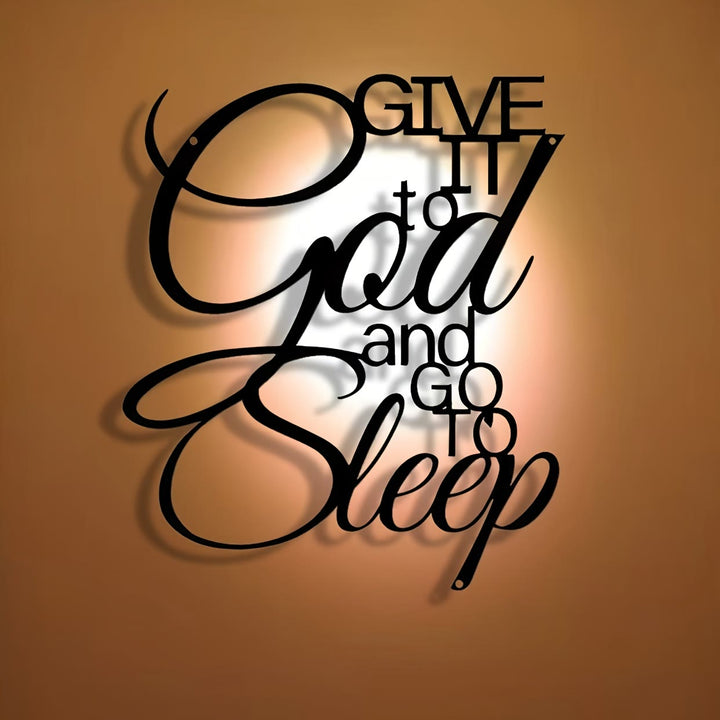Christianartworkshop Give It to God and Go to Sleep Metal Wall Decor: Let Faith Bring Peace - image 7