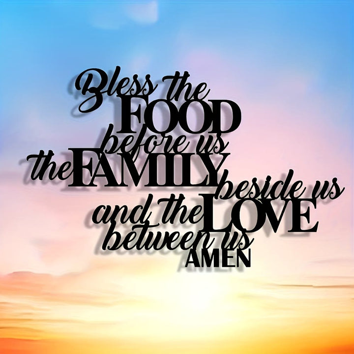 Christianartworkshop Bless the Food Before Us Metal Wall Decor: Perfect Dining Room Decor - image 7