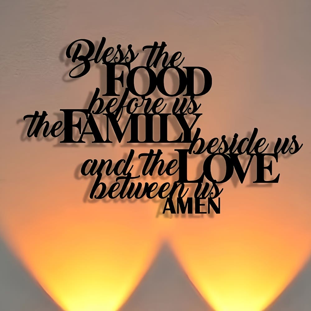 Christianartworkshop Bless the Food Before Us Metal Wall Decor: Perfect Dining Room Decor - image 6