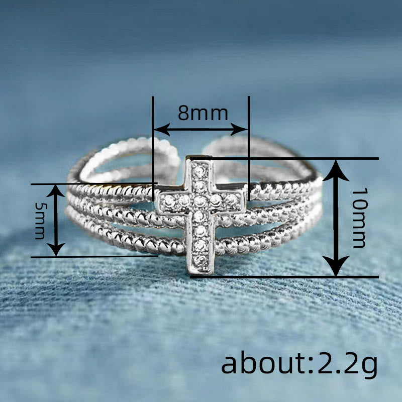 Christianartworkshop Sparkling Cross Ring: Zircon - Studded Design for Faith - Driven Gifting - image 6