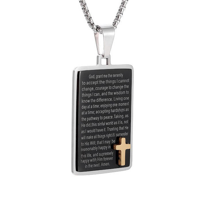 Christianartworkshop Engraved Prayer Necklace: Cross - Accented Faith Jewelry for Devout Wearers - image 4
