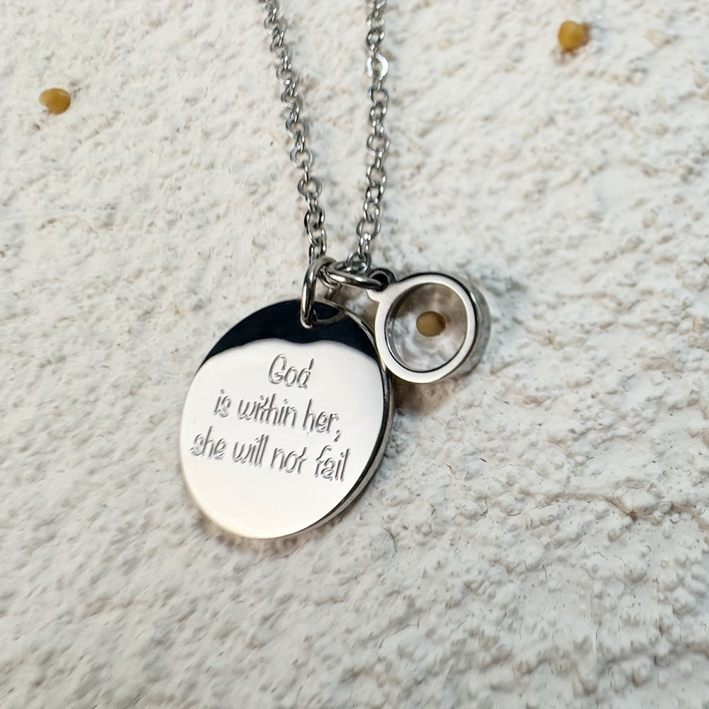 Christianartworkshop Mustard Seed Faith Over Fear Necklace: Belief - Driven Style for Every Day - Silver - image 1