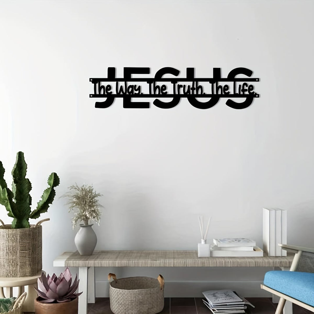 Christianartworkshop JESUS The Way Truth Life Metal Wall Decor: Faithful Guidance & Spiritual Truth - image 6
