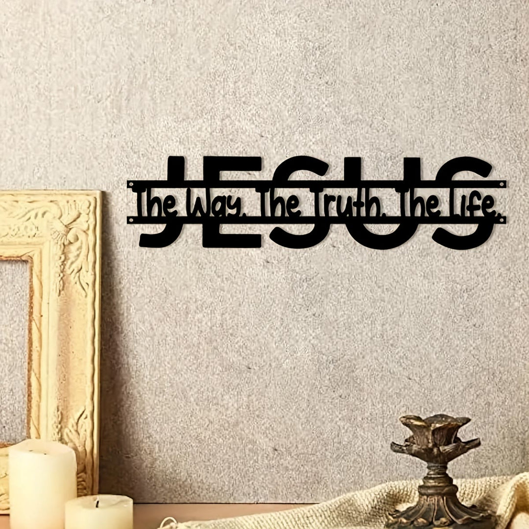 Christianartworkshop JESUS The Way Truth Life Metal Wall Decor: Faithful Guidance & Spiritual Truth - image 5