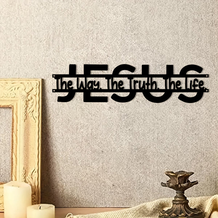 Christianartworkshop JESUS The Way Truth Life Metal Wall Decor: Faithful Guidance & Spiritual Truth - image 5