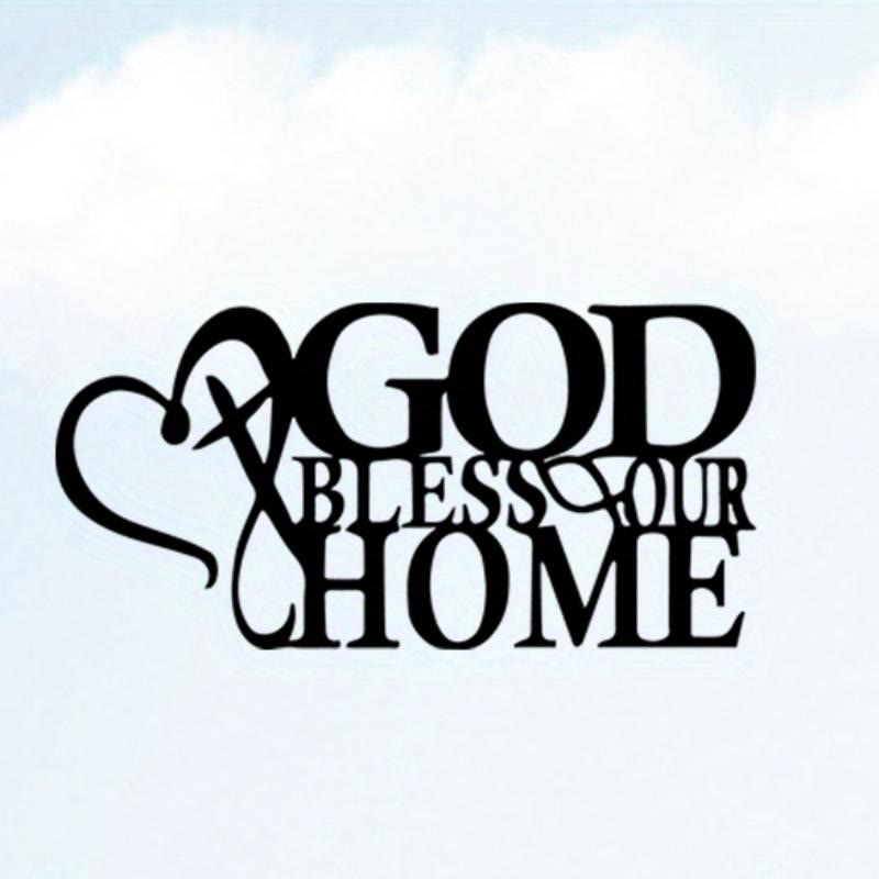 Christianartworkshop God Bless Our Home Metal Wall Decor: Divine Blessing & Family Faith - image 4