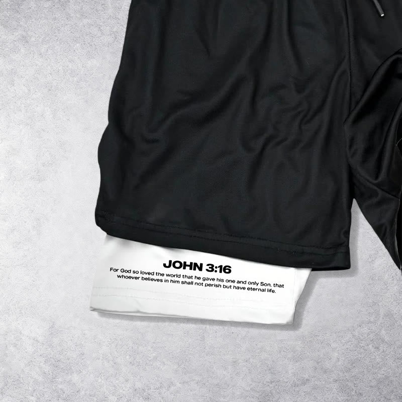 Christianartworkshop John 3:16 The Cross Performance Shorts - image 2