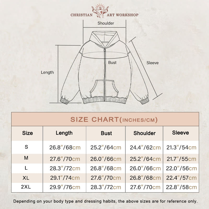 Christianartworkshop St. Benedict Cross Hooded Jacket: Faith Protection for Daily Wear - image 3