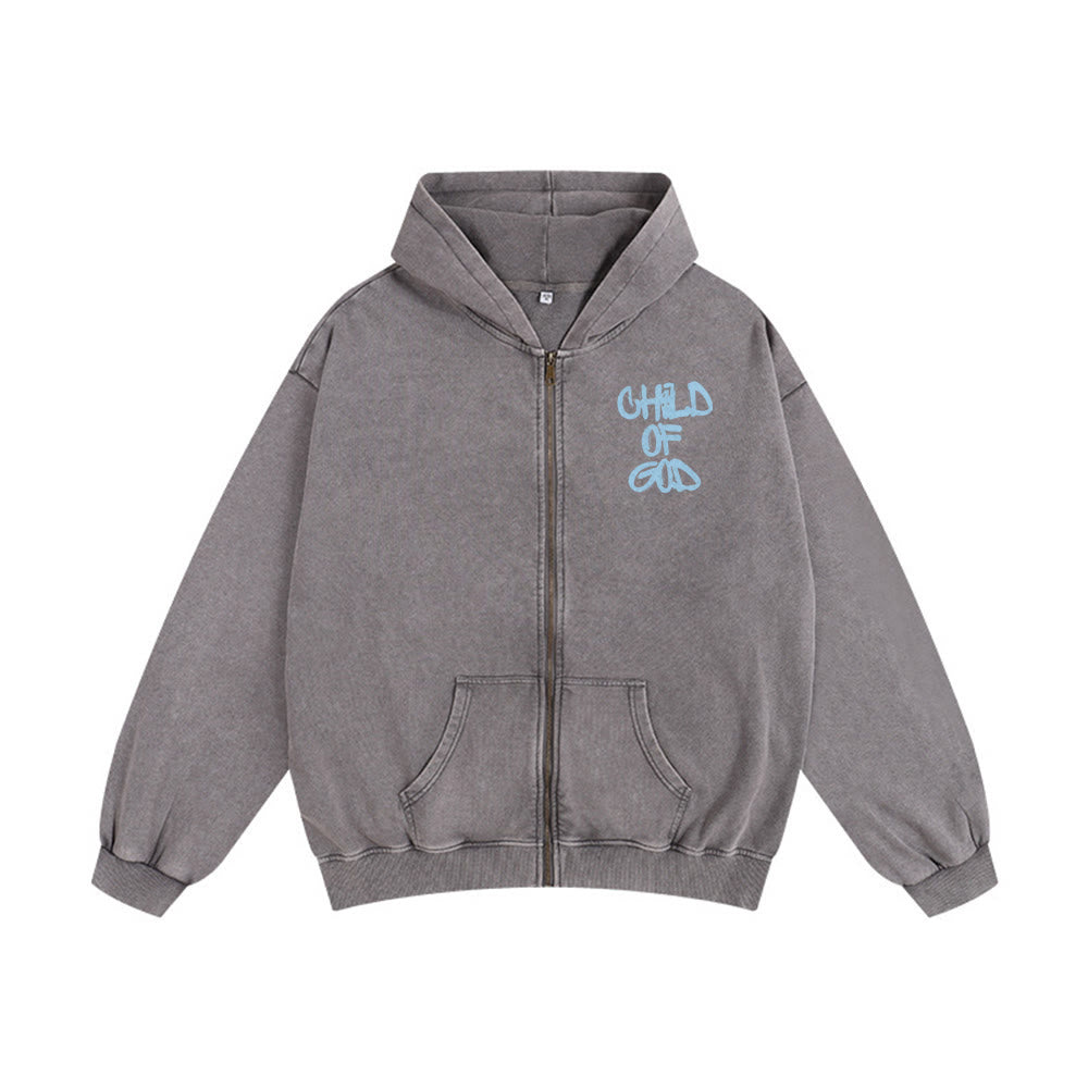 Christianartworkshop Child of God Hooded Jacket: Psalm 23 Comfort Statement - image 1