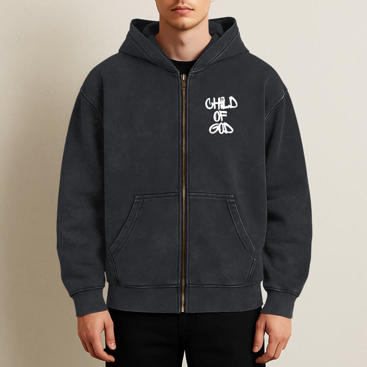 Christianartworkshop Child of God Hooded Jacket: Psalm 23 Comfort Statement - image 10