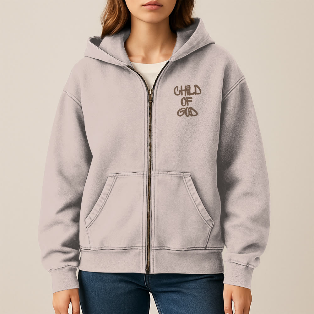 Christianartworkshop Child of God Hooded Jacket: Psalm 23 Comfort Statement - image 30