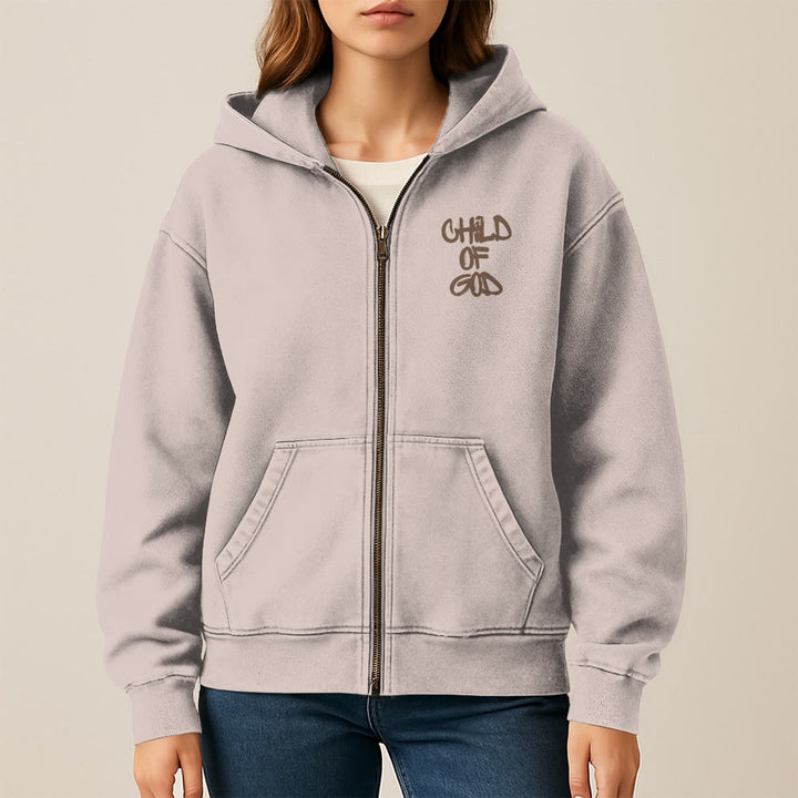 Christianartworkshop Child of God Hooded Jacket: Psalm 23 Comfort Statement - image 30