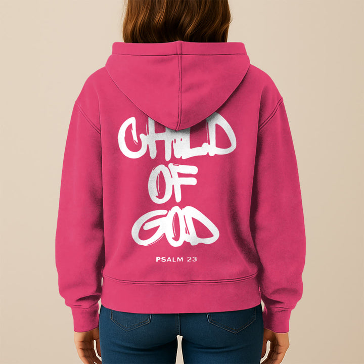 Christianartworkshop Child of God Hooded Jacket: Psalm 23 Comfort Statement - image 23
