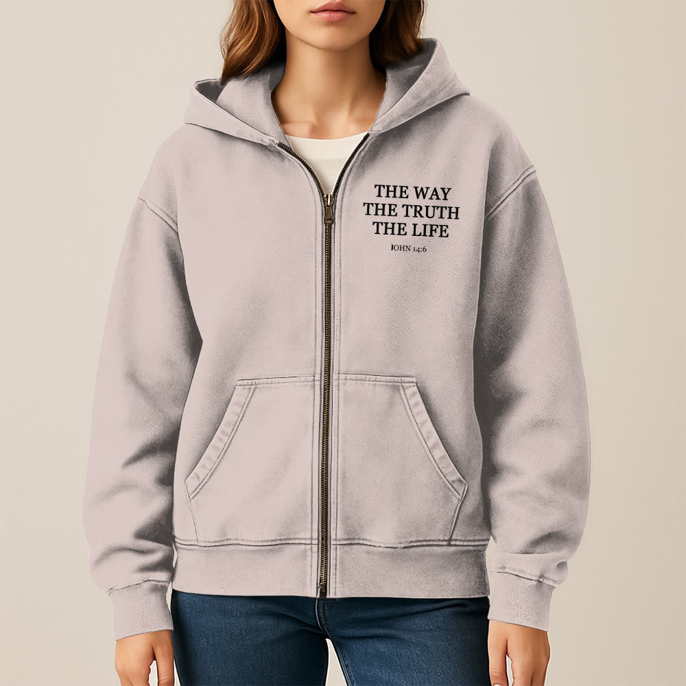 Christianartworkshop John 14:6 Hooded Jacket: Faithful Comfort for Church & Daily Life - image 14
