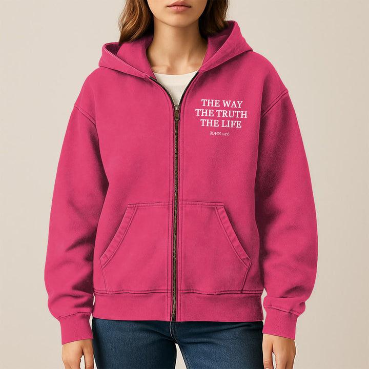 Christianartworkshop John 14:6 Hooded Jacket: Faithful Comfort for Church & Daily Life - image 11