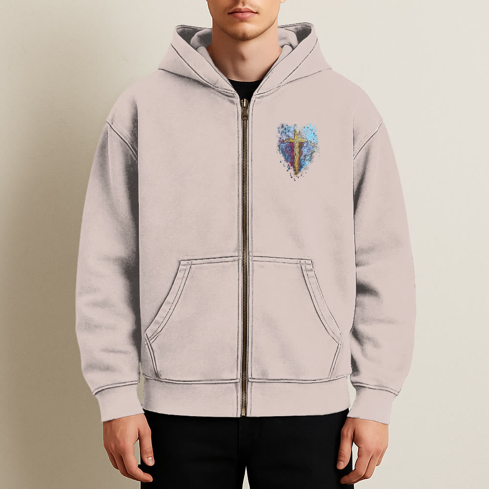 Christianartworkshop Art Cross Hooded Jacket: Daily Reminder of Faith & Beauty - image 15