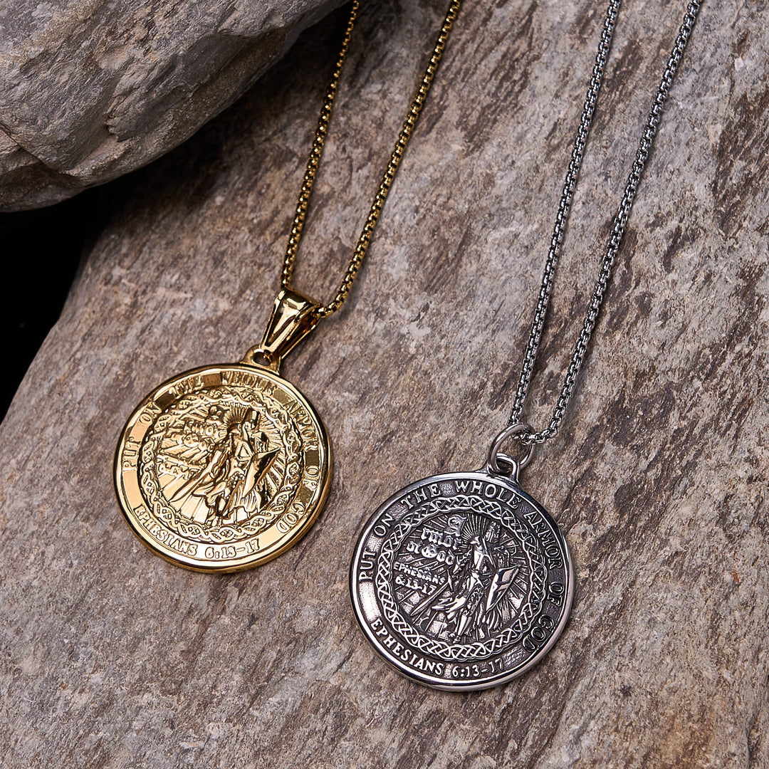 Christianartworkshop Armor of God Pendant Necklace: Spiritual Protection & Timeless Devotion - image 9