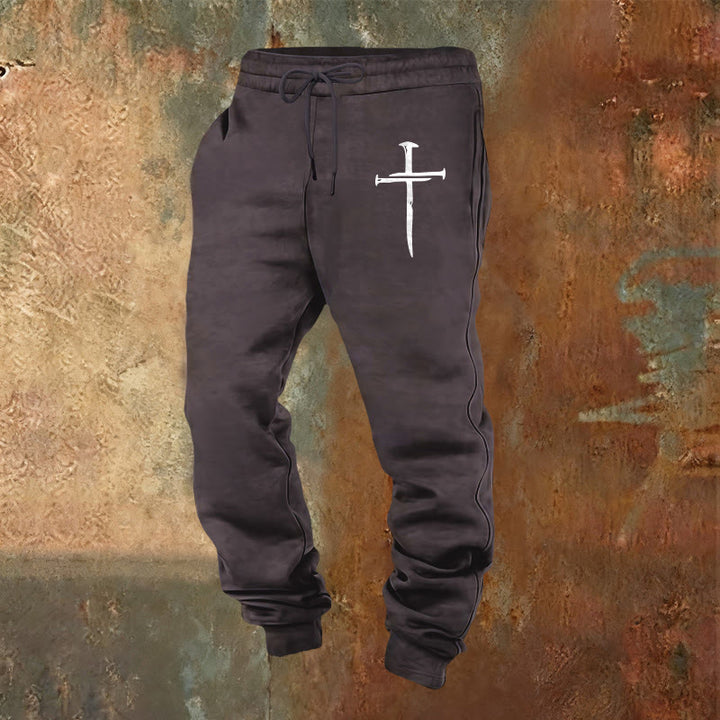 Christianartworkshop Sword Cross Sweatpants: Stylish Faith for Everyday Moments - Dark Grey - 2XL - image 17