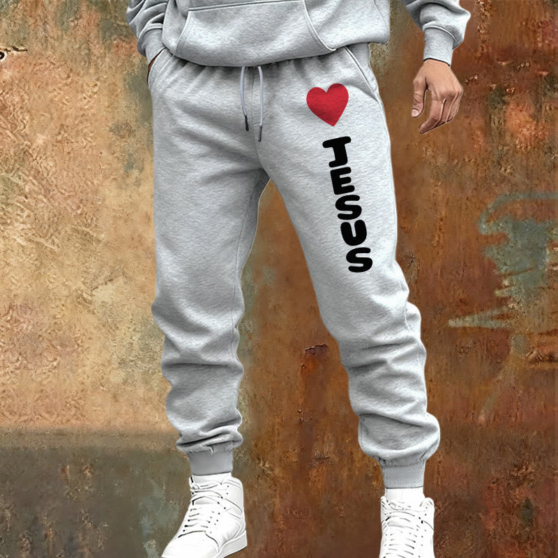 Christianartworkshop Heart for Jesus Sweatpants: Daily Wear with Faithful Affection - image 1