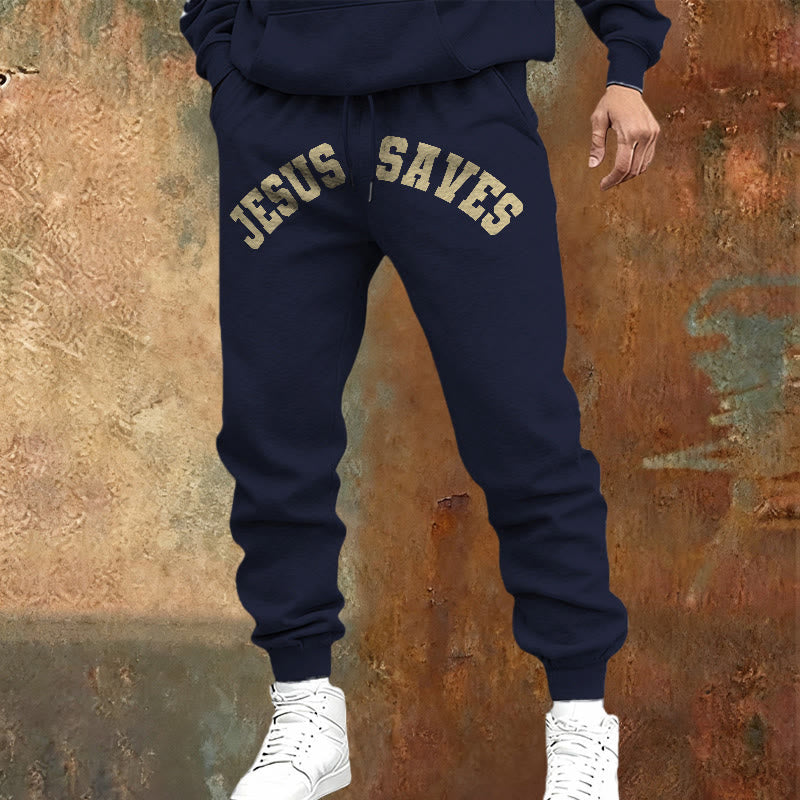Christianartworkshop Jesus Saves Sweatpants: Daily Reminder of Divine Redemption - image 1