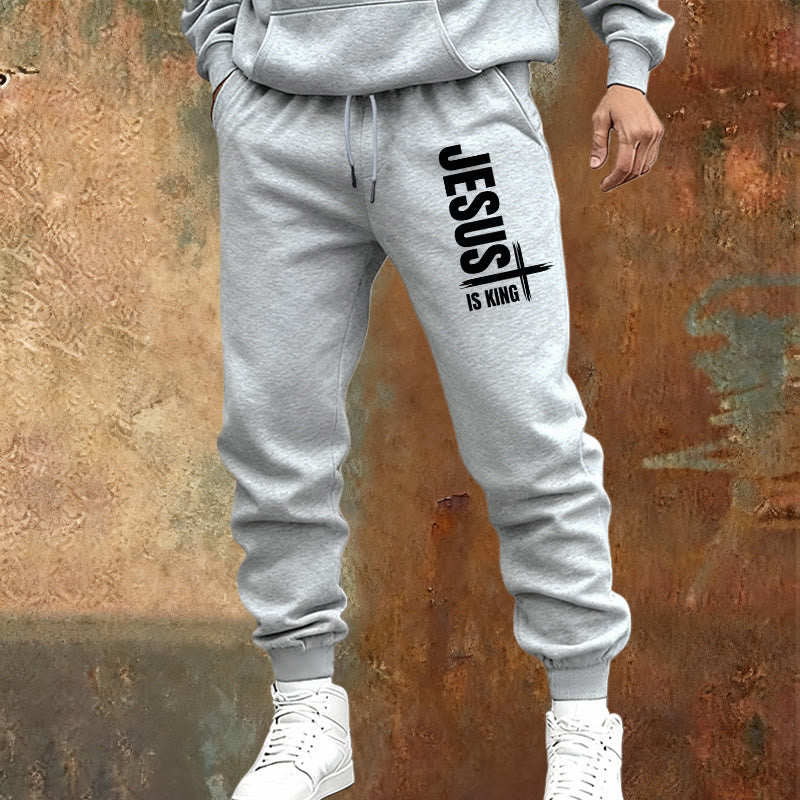 Christianartworkshop Jesus Is King Sweatpants: Daily Wear with Royal Faith - image 6