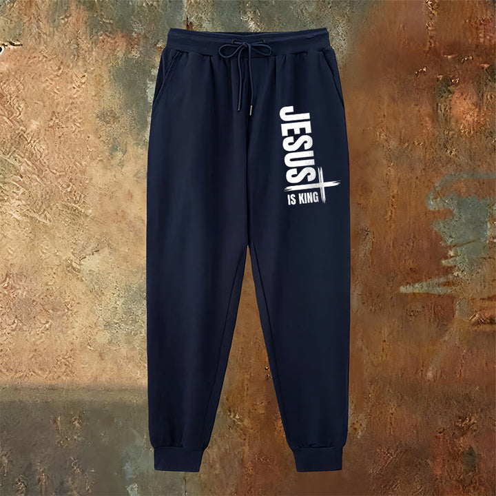 Christianartworkshop Jesus Is King Sweatpants: Daily Wear with Royal Faith - image 23