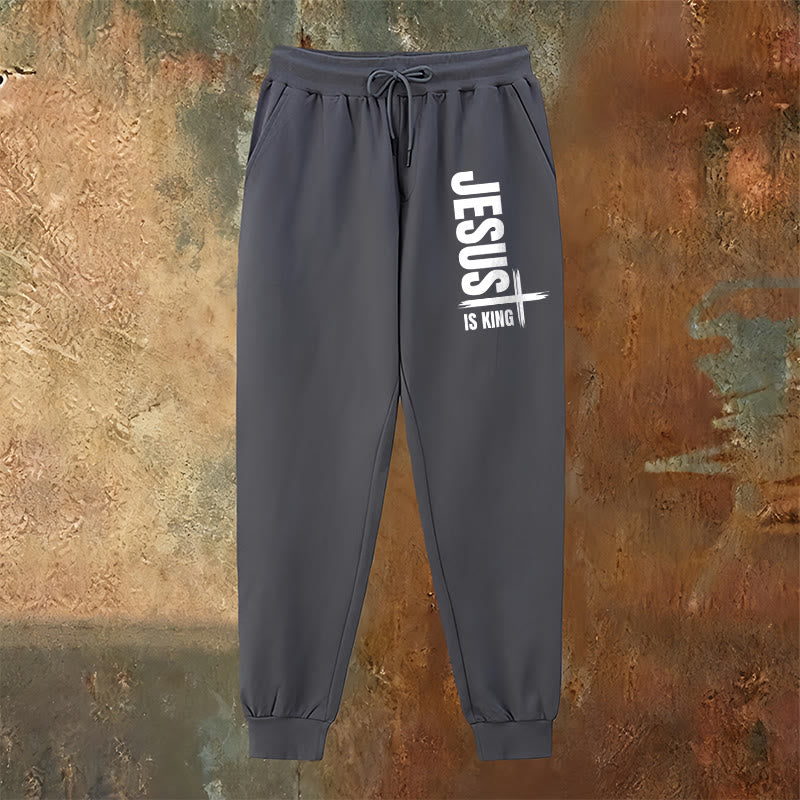 Christianartworkshop Jesus Is King Sweatpants: Daily Wear with Royal Faith - image 15