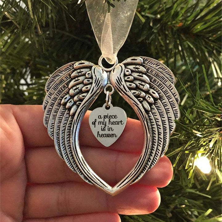Christianartworkshop Angel Wings & Heart Ornament: Daily Reminder of Heavenly Love & Faithful Memory - image 1