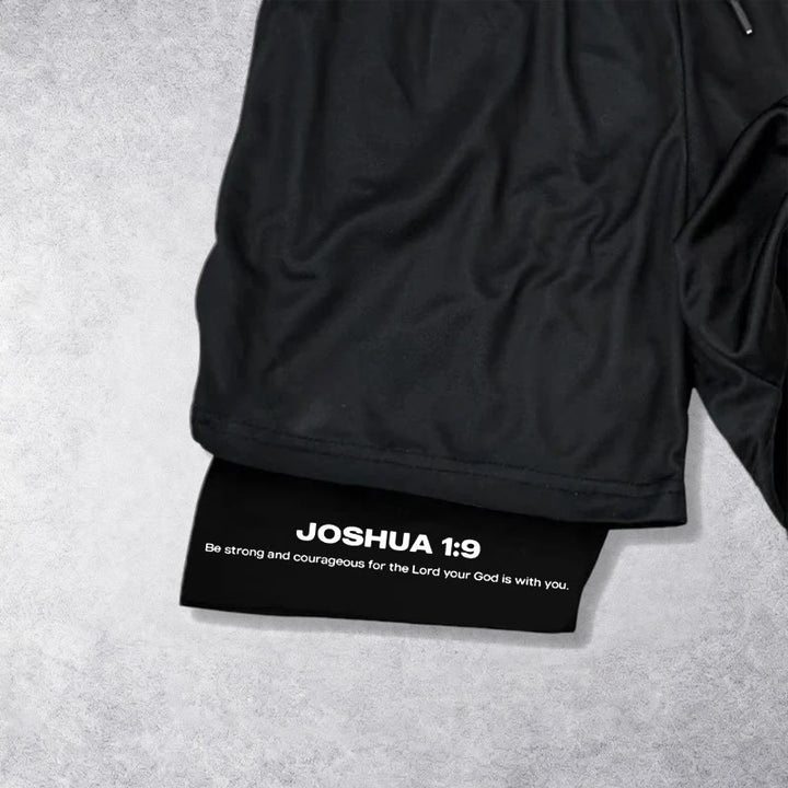 Christianartworkshop Joshua 1:9 Lion Performance Shorts - image 3