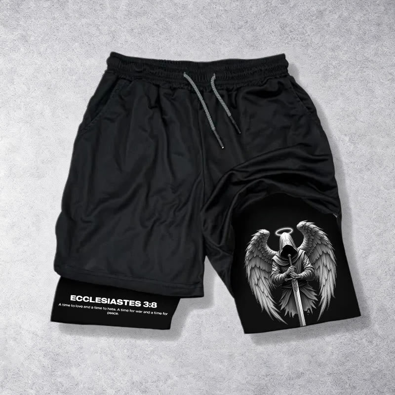 Christianartworkshop Ecclesiastes 3:8 Wings of War Performance Shorts - Shorts - US/UK/AU40, EU54 - image 0