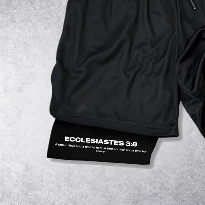 Christianartworkshop Ecclesiastes 3:8 Wings of War Performance Shorts - image 2