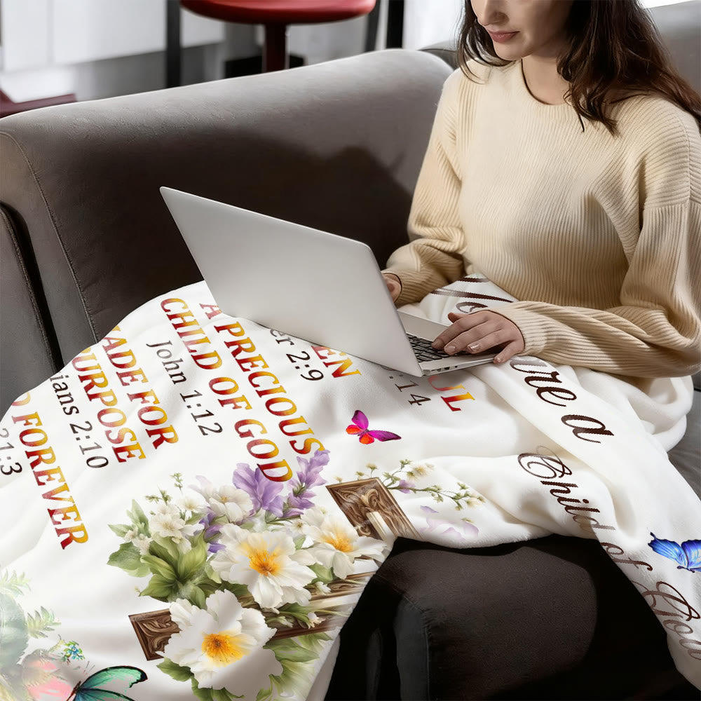 Christianartworkshop Scripture & Cross Child of God Tapestry: Biblical Inspiration & Cozy Home Decor - image 2