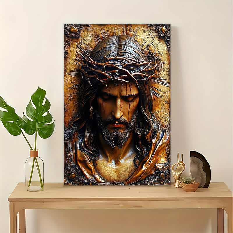 Christianartworkshop Crown of Thorns Jesus Art Prints: Faith-Driven Gift for Devout Believers - image 1