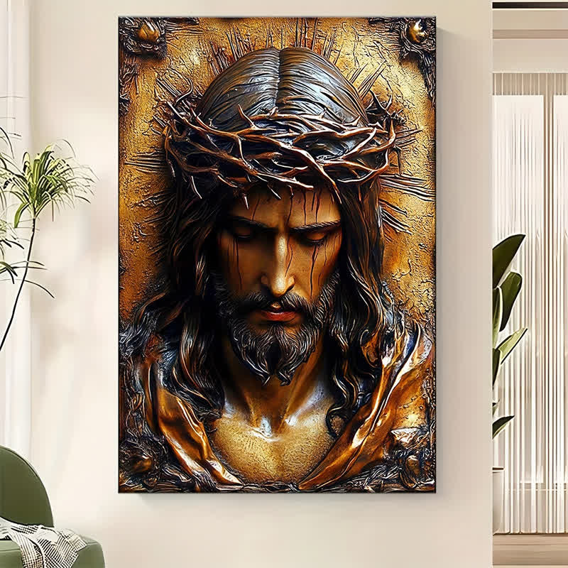 Christianartworkshop Crown of Thorns Jesus Art Prints: Faith-Driven Gift for Devout Believers - image 2