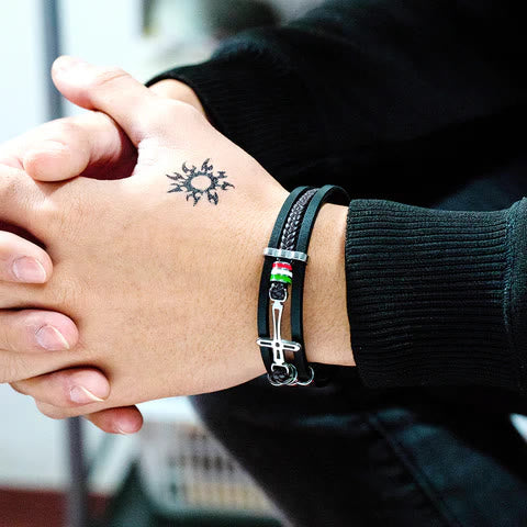 Christianartworkshop Cross Leather Bracelet: Rugged Faith & Stylish Devotion for Daily Wear - image 1