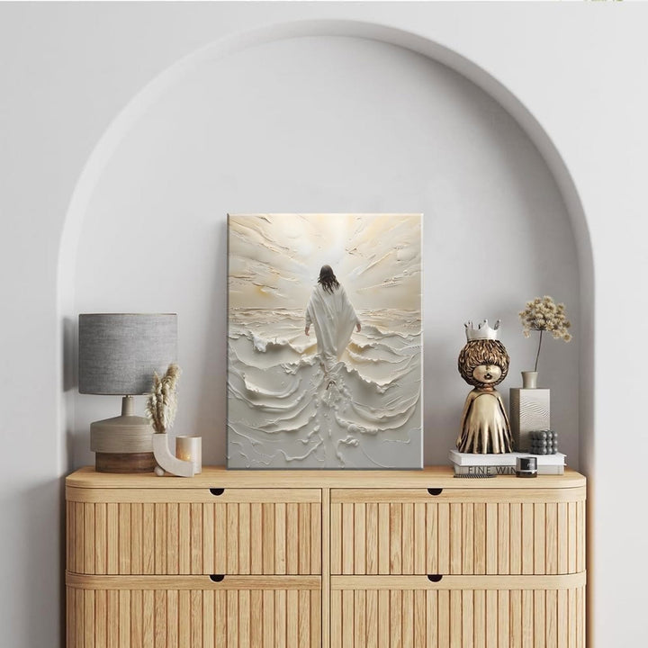 Christianartworkshop Christian Artwork Jesus Walking on Water Wall Art Prints: Faith & Divine Guidance - image 2