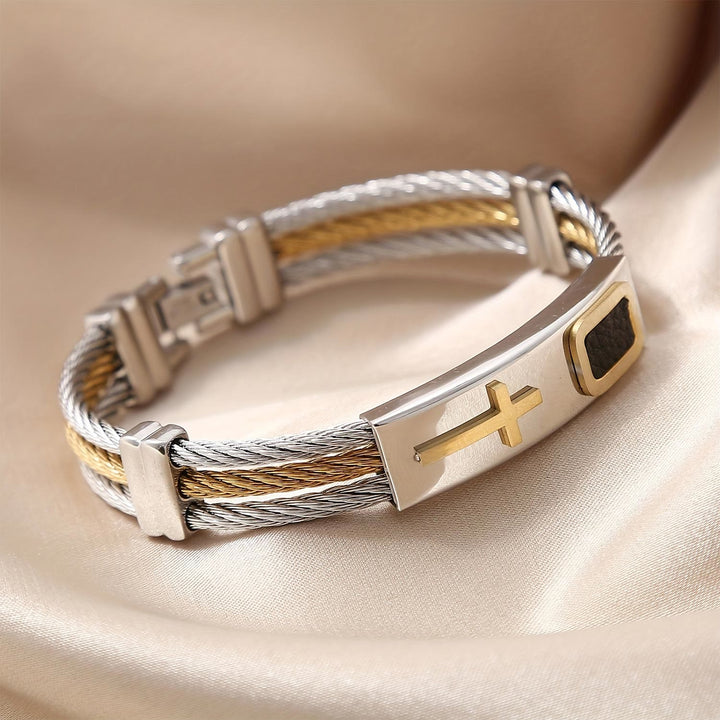 Christianartworkshop Multicolor Cross Cable Bracelet: Faith-Driven Style & Enduring Devotion - image 3