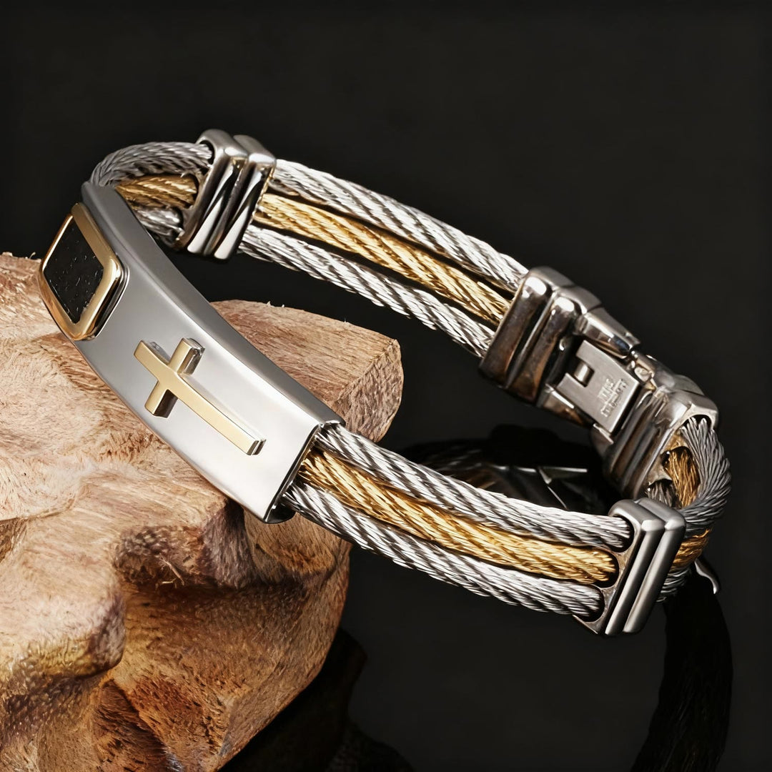 Christianartworkshop Multicolor Cross Cable Bracelet: Faith-Driven Style & Enduring Devotion - image 4