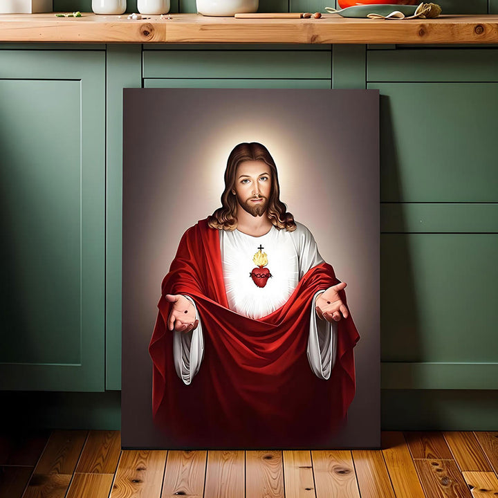 Christianartworkshop Sacred Jesus Heart Wall Art Prints: Spiritual Warmth for Believing Homes - image 1