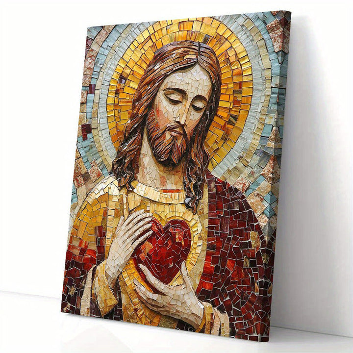Christianartworkshop Sacred Heart Mosaic Wall Art Prints: Devotion & Artistic Reverence - image 3
