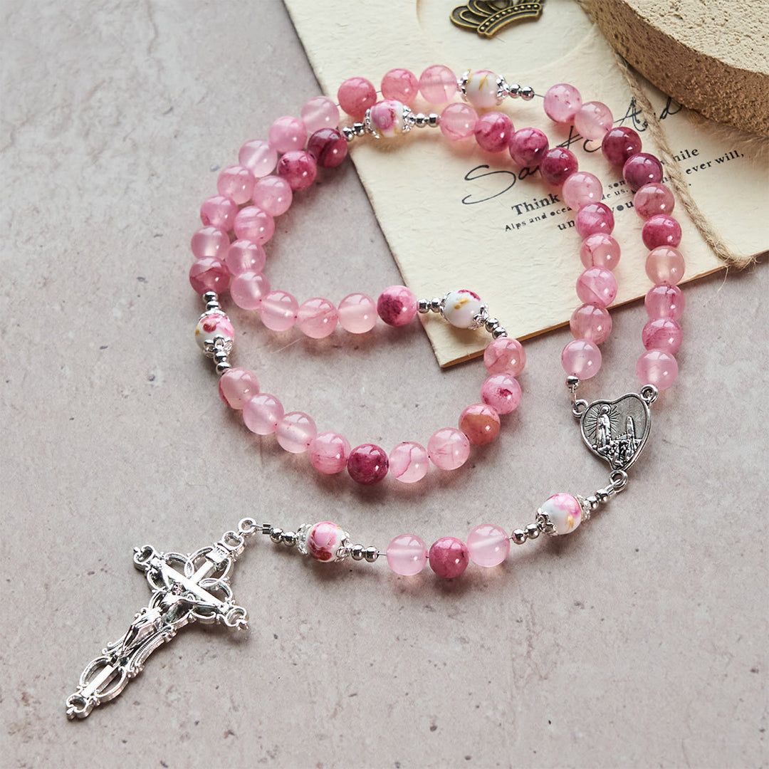 Christianartworkshop Jade Rosary with Marian Accent: Faithful Companion & Prayerful Journey - image 3