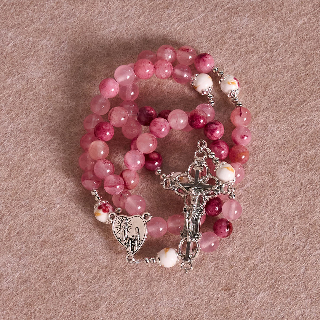 Christianartworkshop Jade Rosary with Marian Accent: Faithful Companion & Prayerful Journey - image 5