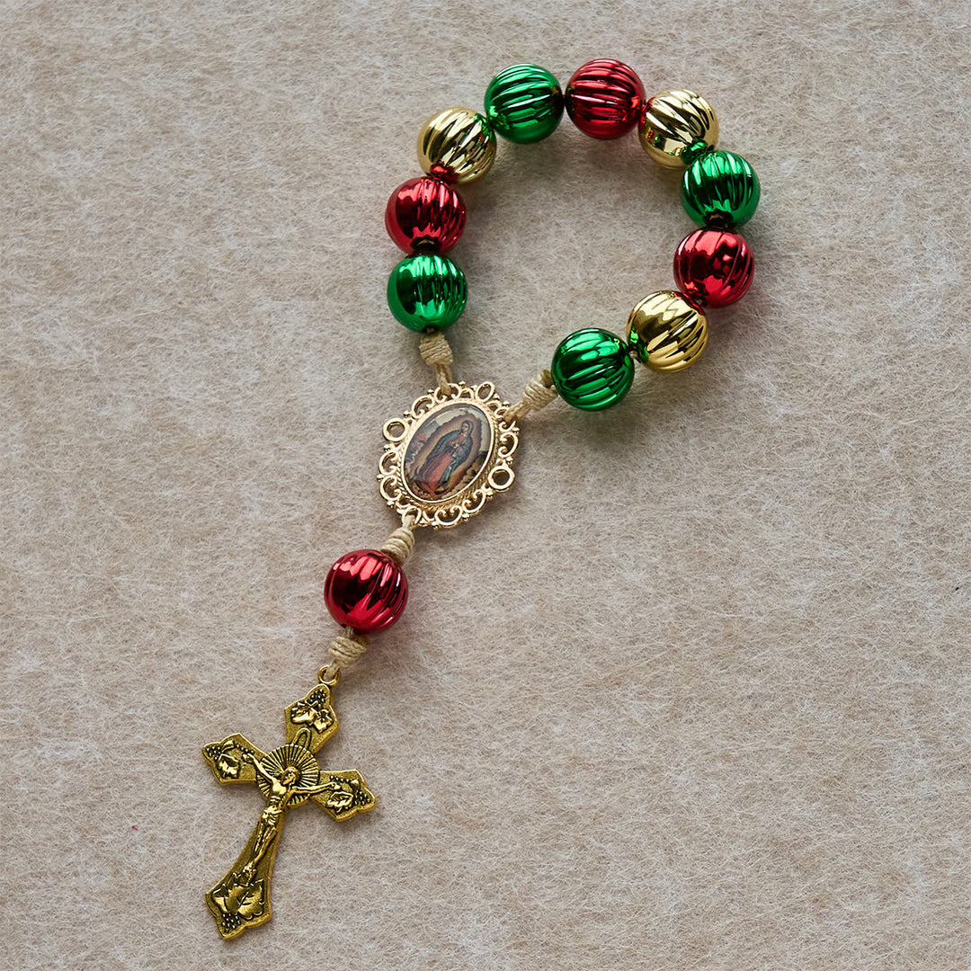 Christianartworkshop Christmas Pocket Rosary & Car Charm: Devotion & Festive Grace - image 3