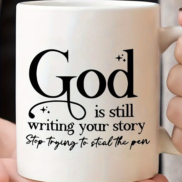 Christianartworkshop Spiritual Lifestyle God is Still Writing Mug: Merge Faith & Daily Routine - image 3