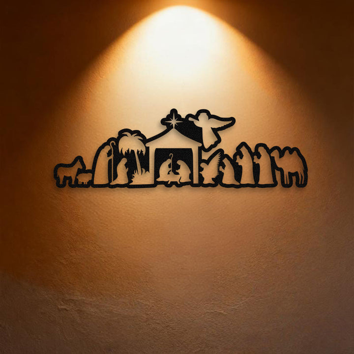 Christianartworkshop Nativity Scene Metal Wall Decor: Christmas Faith & Sacred Storytelling - image 2