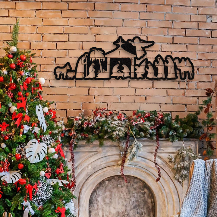 Christianartworkshop Nativity Scene Metal Wall Decor: Christmas Faith & Sacred Storytelling - image 6
